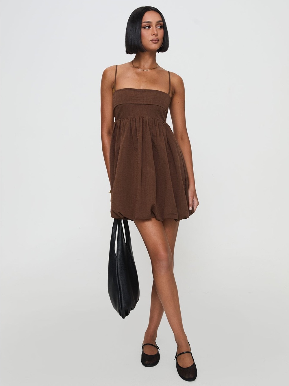 Princess Polly- Layken Bubble Hem Mini Dress